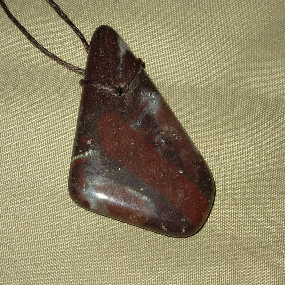Redish stone necklace